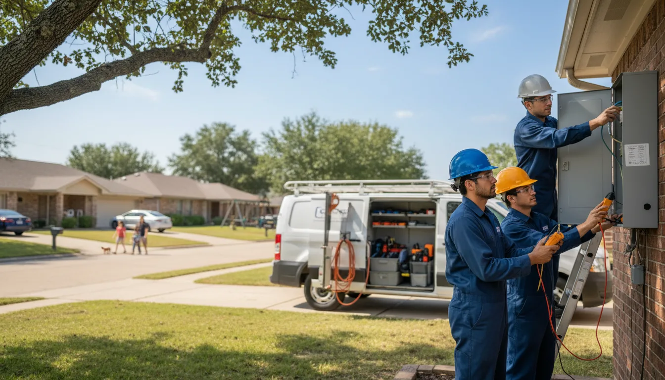 Certified electrician providing emergency electrical services in Janesville, IA